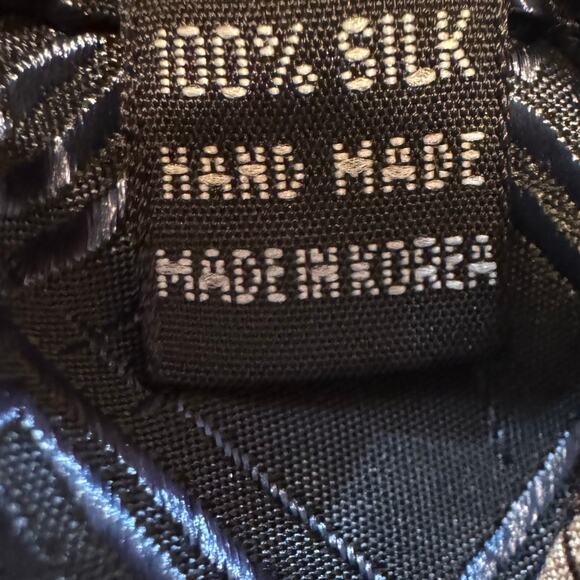 Vtg Frank Lloyd Wright 100% Silk Hand Made Korea Taupe Confetti Neck Tie - Picture 6 of 6